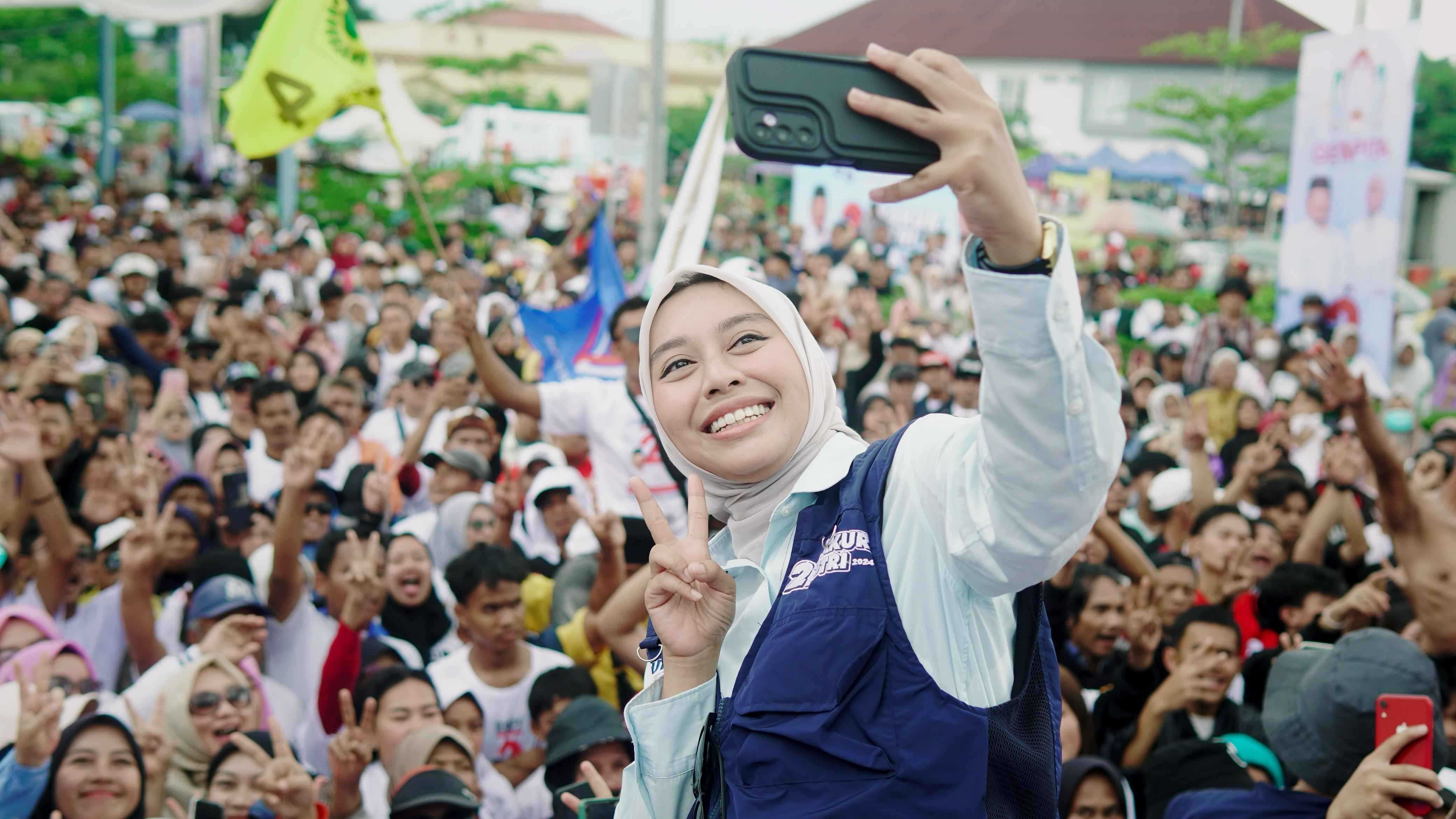 Dalam Orasinya Putri Karlina Menegaskan Bahwa Garut Butuh Perubahan